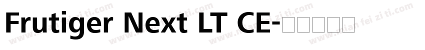 Frutiger Next LT CE字体转换